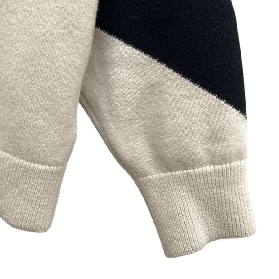 CULLNI クルニ Diagonal Line Multi Color Pullover Knit クルーネック 