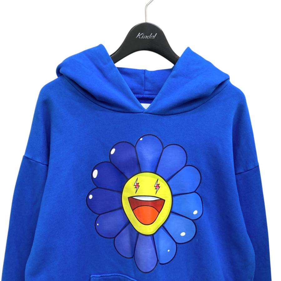 カイカイキキ ジェイ・バルヴィン × ムラカミタカシ ブルーXS 値下げ】J BALVIN×TAKASHI MURAKAMI カイカイキキ スマイリーパーカー