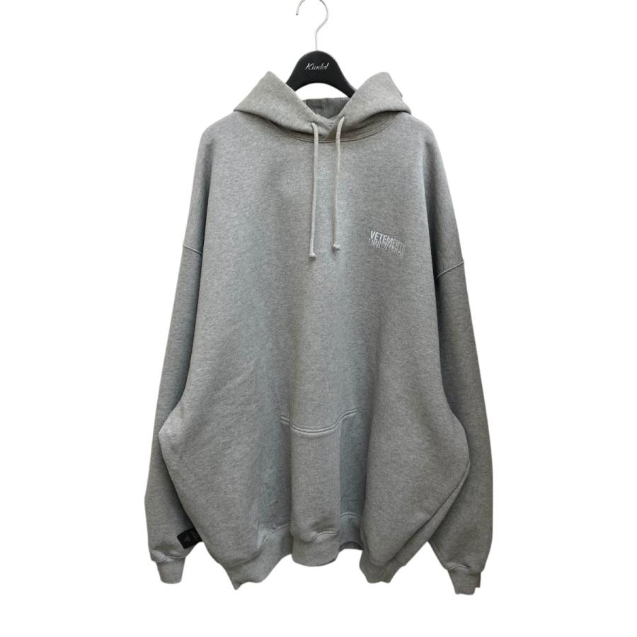 VETEMENTSインサイドアウトパーカー　S VETEMENTS ヴェトモン 22AW ALL BLACK INSIDE OUT HOODIE インサイド