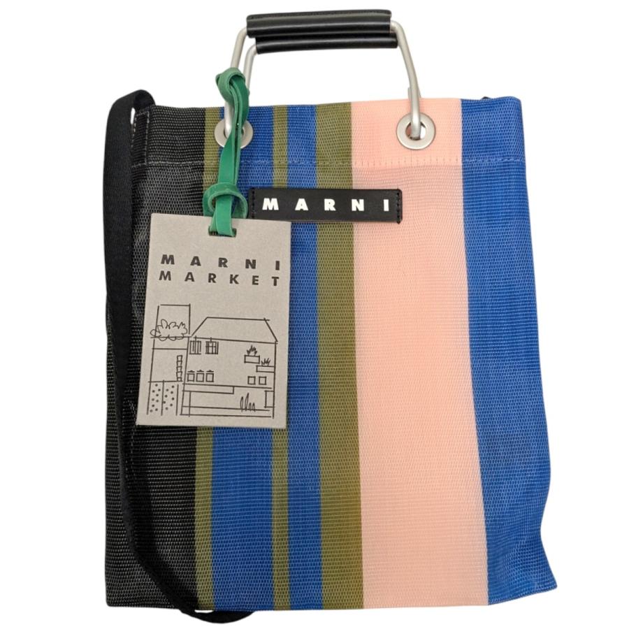 値下げ】MARNI MARKET Stripe Mini Shoulder Bag 2WAYショルダー 値下げ】MARNI MARKET Stripe Mini Shoulder Bag 2WAYショルダー