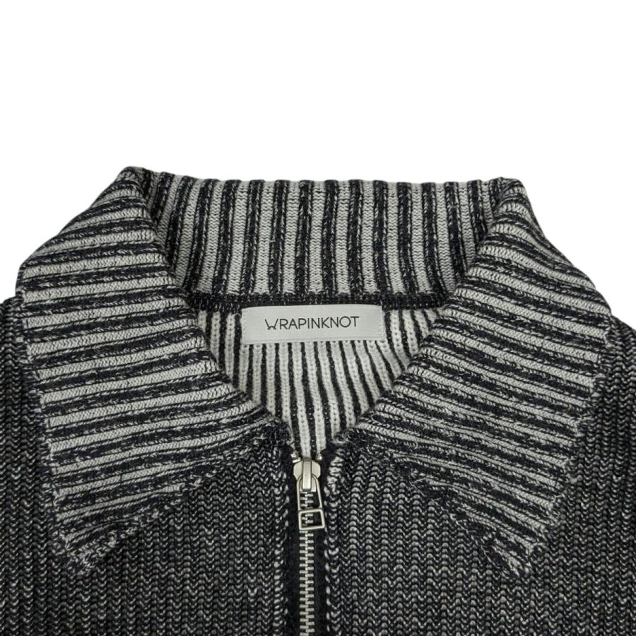 WRAPINKNOT / カーディガン(薄手)/O/ウール/WZ424-LCD21 WRAPINKNOT（ラッピンノット） 【値下げ】WRAPINKNOT ジップクロップド