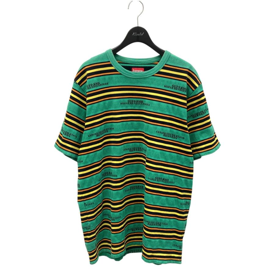 Supreme シュプリーム 18AW HQ STRIPE S TOP 半袖Tシャツ Supreme シュプリーム 18AW HQ STRIPE S TOP 半袖Tシャツ