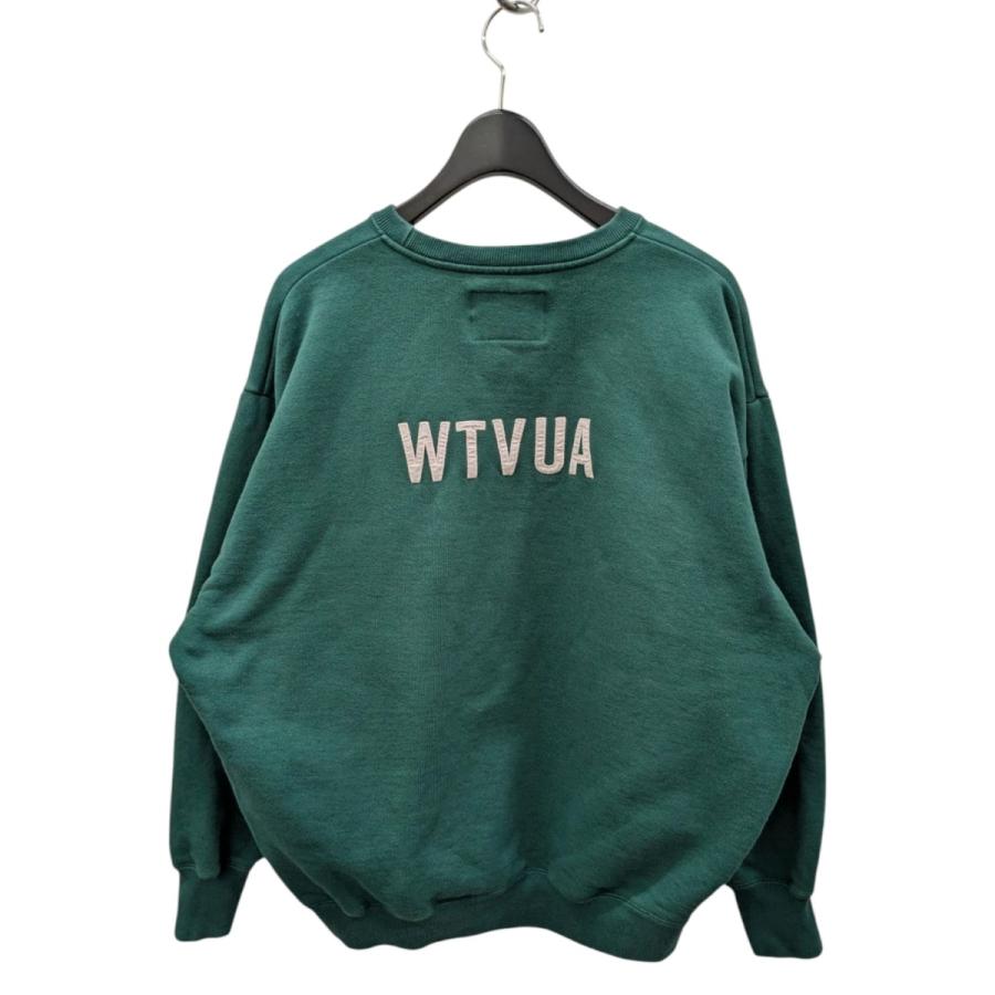 【値下げ】WTAPS 24SS SIGN SWEATER COTTON スウェット 241ATDT-CSM01 グリーン サイズ：02 (梅田クロス茶_1