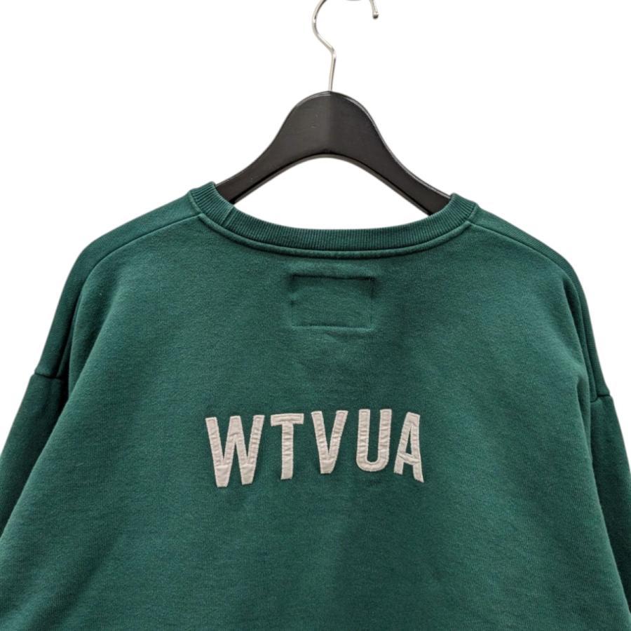 【値下げ】WTAPS 24SS SIGN SWEATER COTTON スウェット 241ATDT-CSM01 グリーン サイズ：02 (梅田クロス茶_3