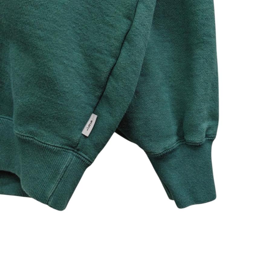 【値下げ】WTAPS 24SS SIGN SWEATER COTTON スウェット 241ATDT-CSM01 グリーン サイズ：02 (梅田クロス茶_4