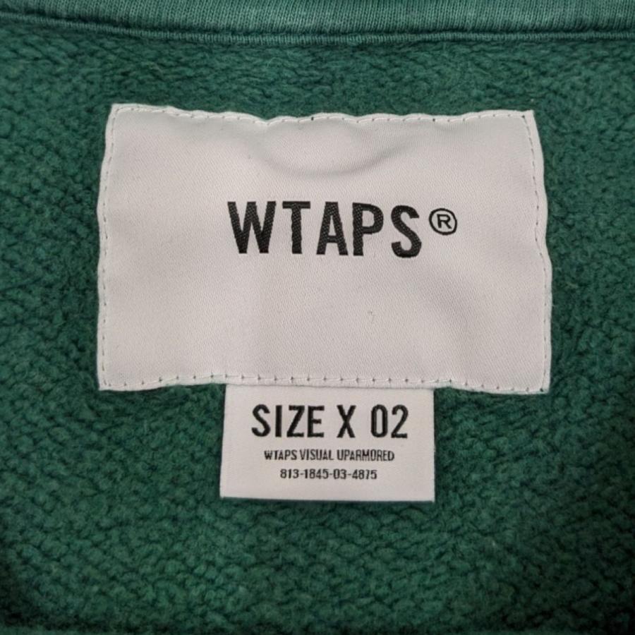 【値下げ】WTAPS 24SS SIGN SWEATER COTTON スウェット 241ATDT-CSM01 グリーン サイズ：02 (梅田クロス茶_8