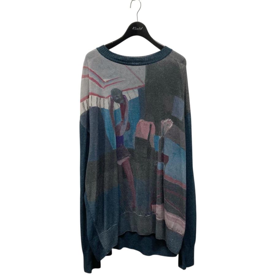 UNDERCOVER アンダーカバー 24SS Helen総柄ペーパークルーネック