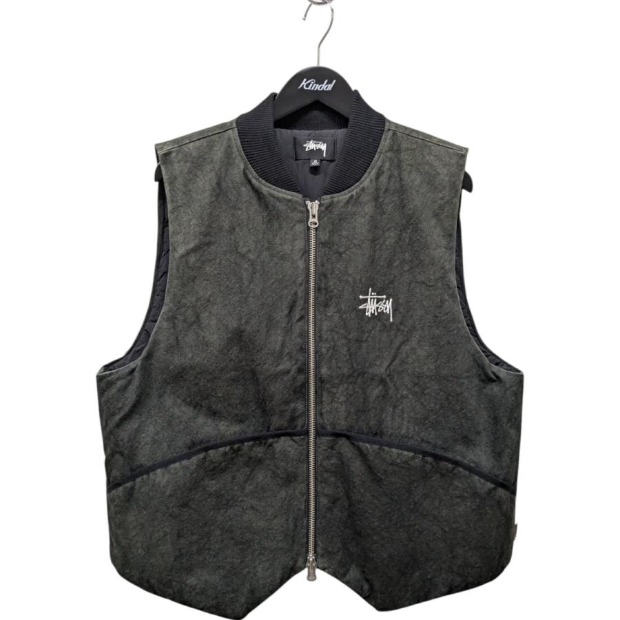 STUSSY（ステューシー） stussy WASHED CANVAS PRIMALOFT VEST 中綿