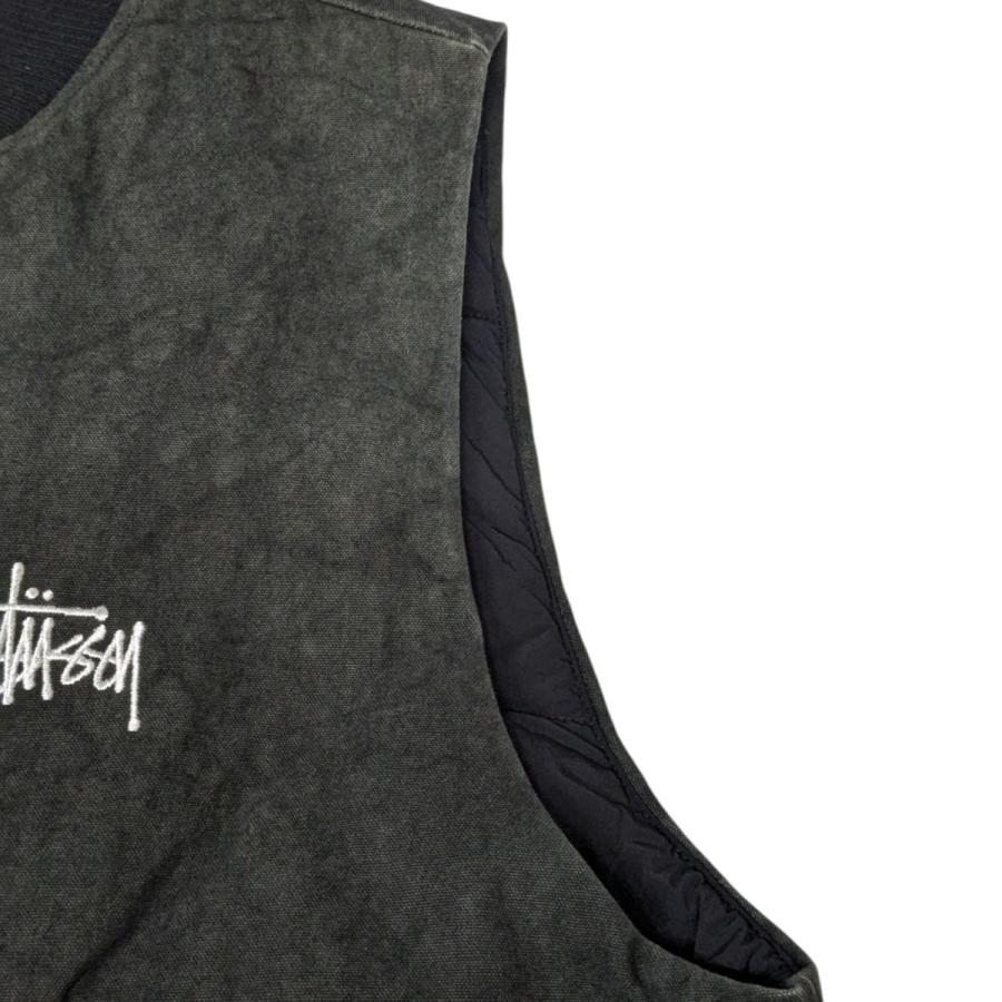 STUSSY（ステューシー） stussy WASHED CANVAS PRIMALOFT VEST 中綿