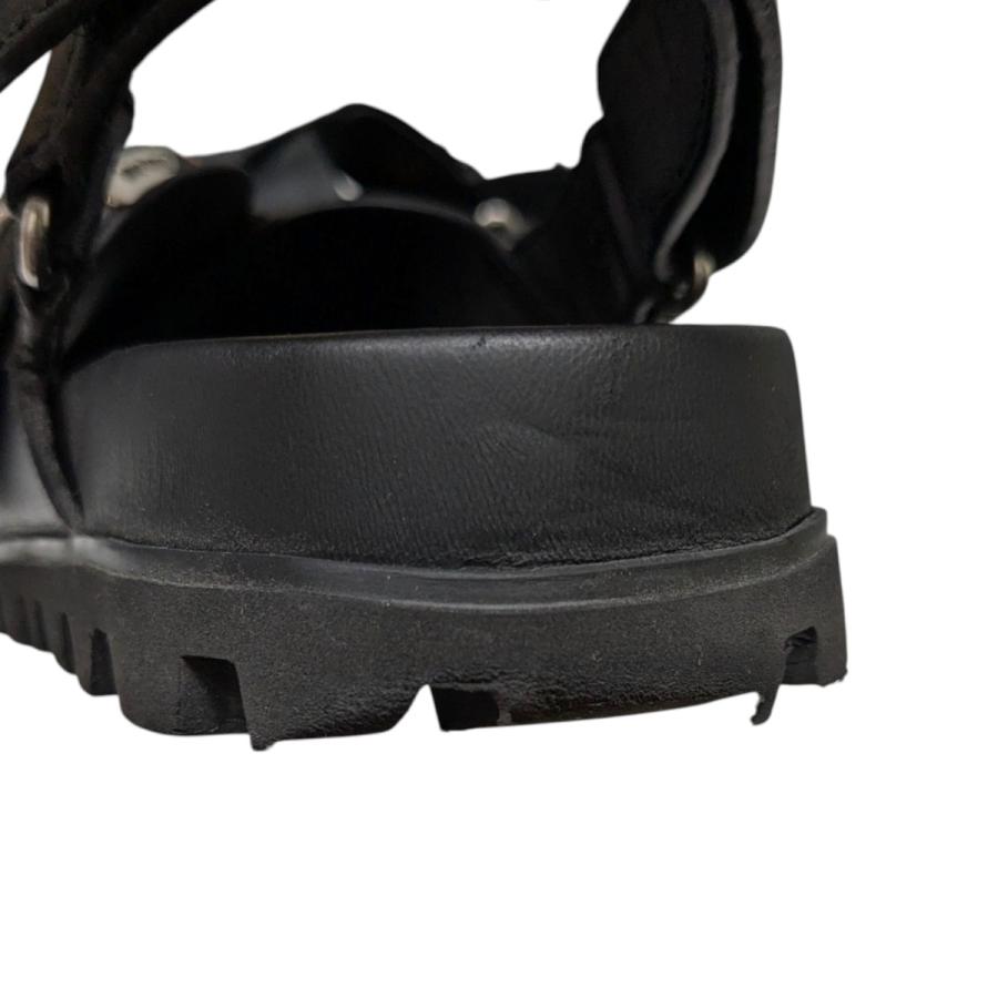 miu ミュウミュウ MIU Smooth Leather Flat Sandals レザーサンダル  