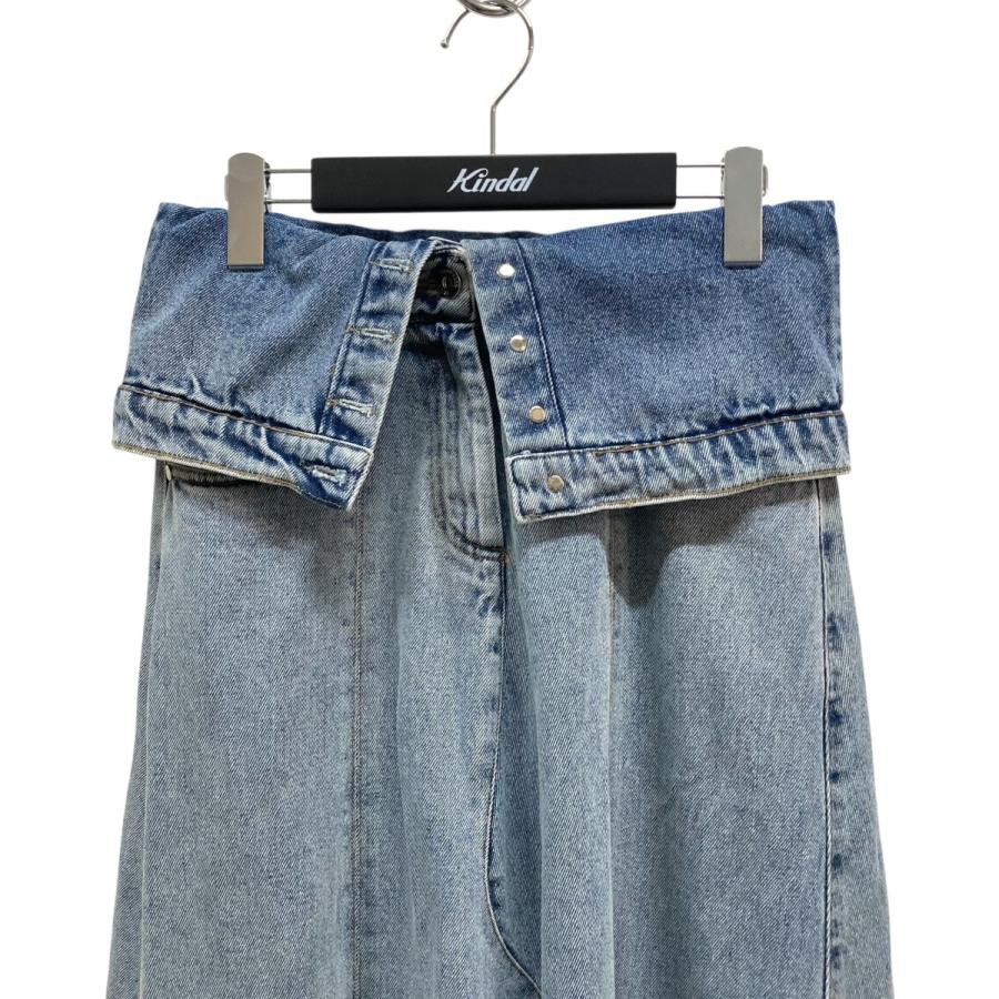 ロク rokh FLAP DETAILED DENIM ASYMMETRIC SKIRT デニムスカート