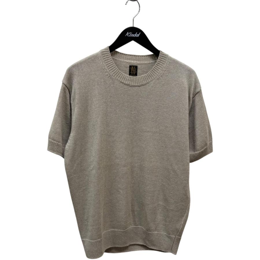 BATONER バトナー WASHED HIGH COUNT LINEN CREW NECK S 半袖