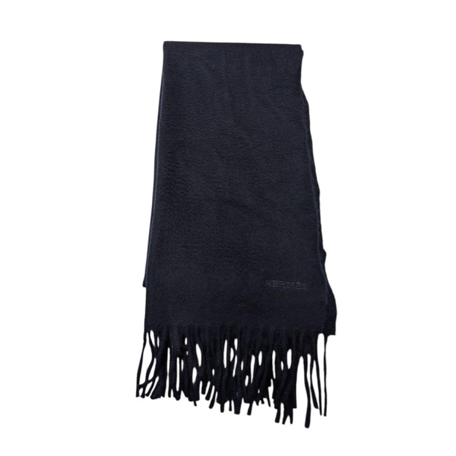HERMES（エルメス） 【値下げ】HERMES マフラー ネイビー (EC