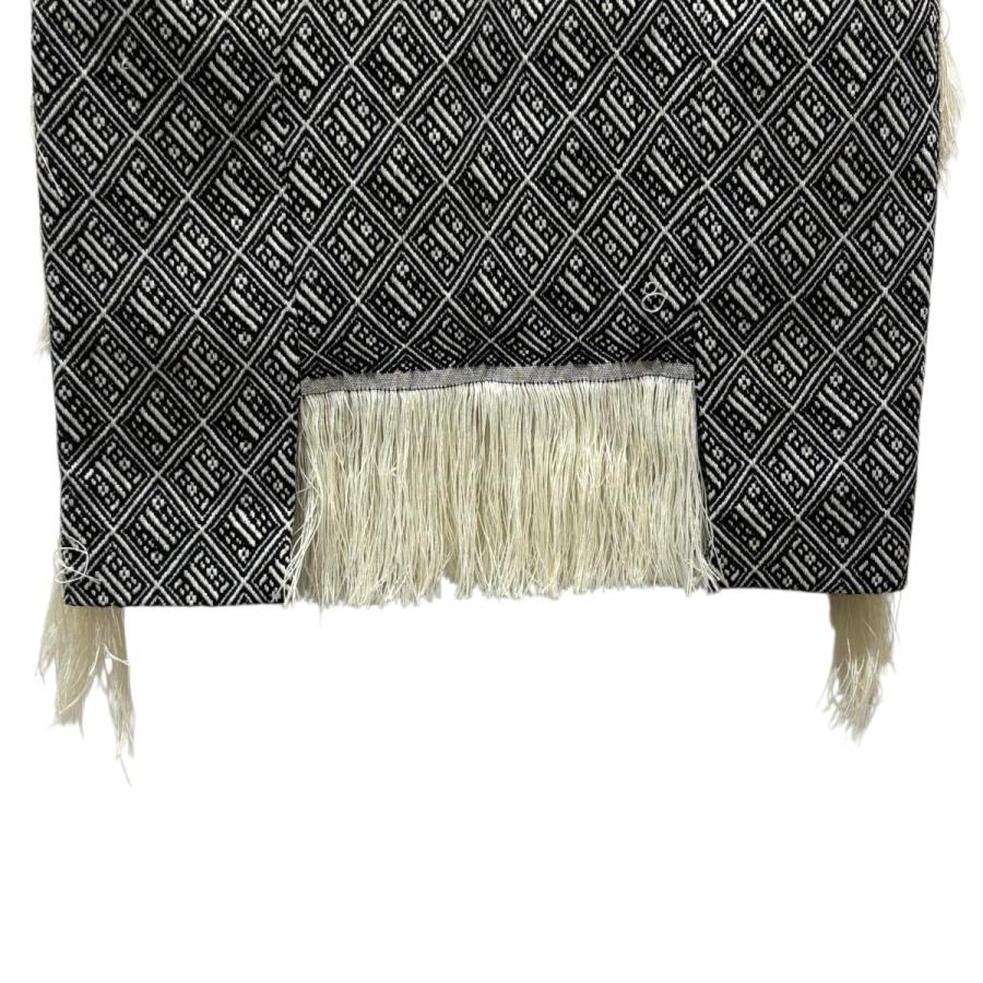 m*⋆様 【美品】Mame Kurogouchi(マメクロゴウチ) フリンジ ニ Synthetic Leather Fancy Ftitch Top