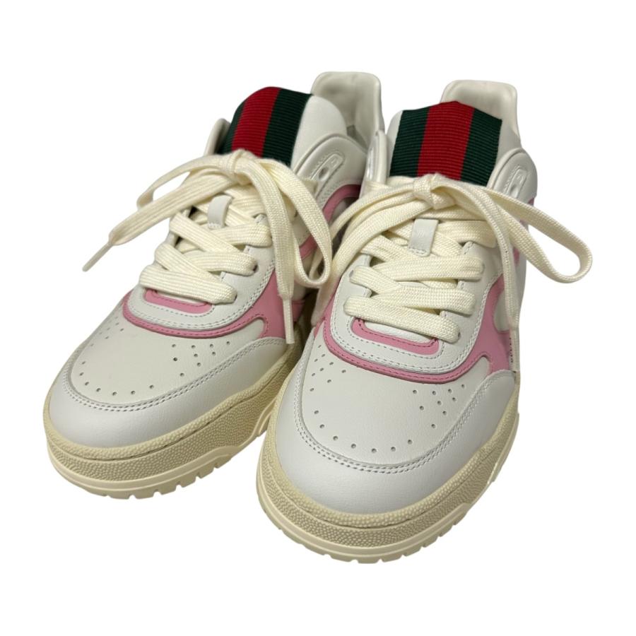 GUCCI（グッチ） 【値下げ】GUCCI スニーカー 785728 ホワイト×ピンク 