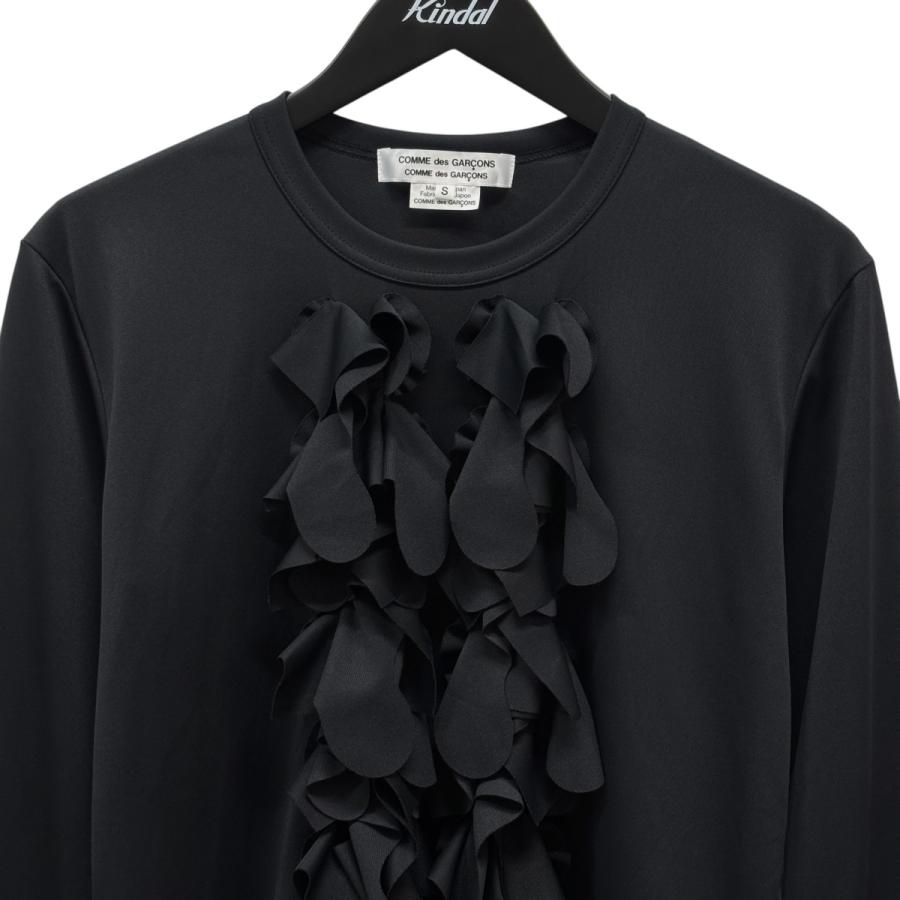 COMME des GARCONS コムデギャルソン Black Ruffle T-Shirt 長袖  