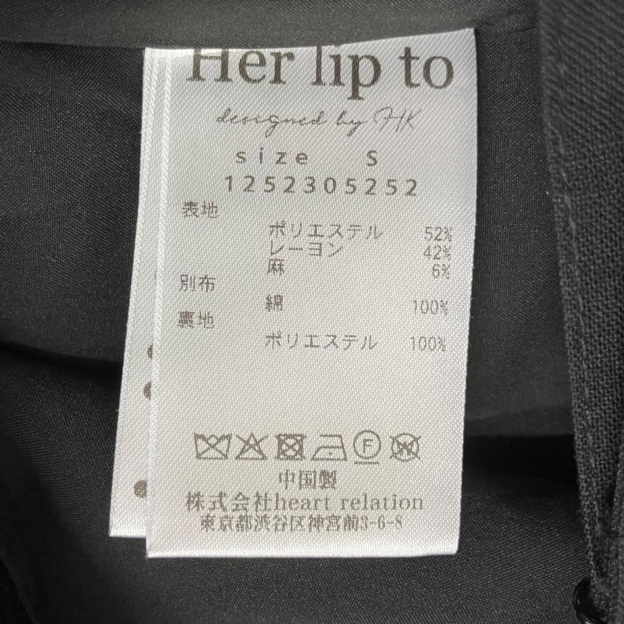 【値下げ】Her lip to オールインワン 1252305252 ブラック サイズ：S (梅田クロス茶屋町店)_7