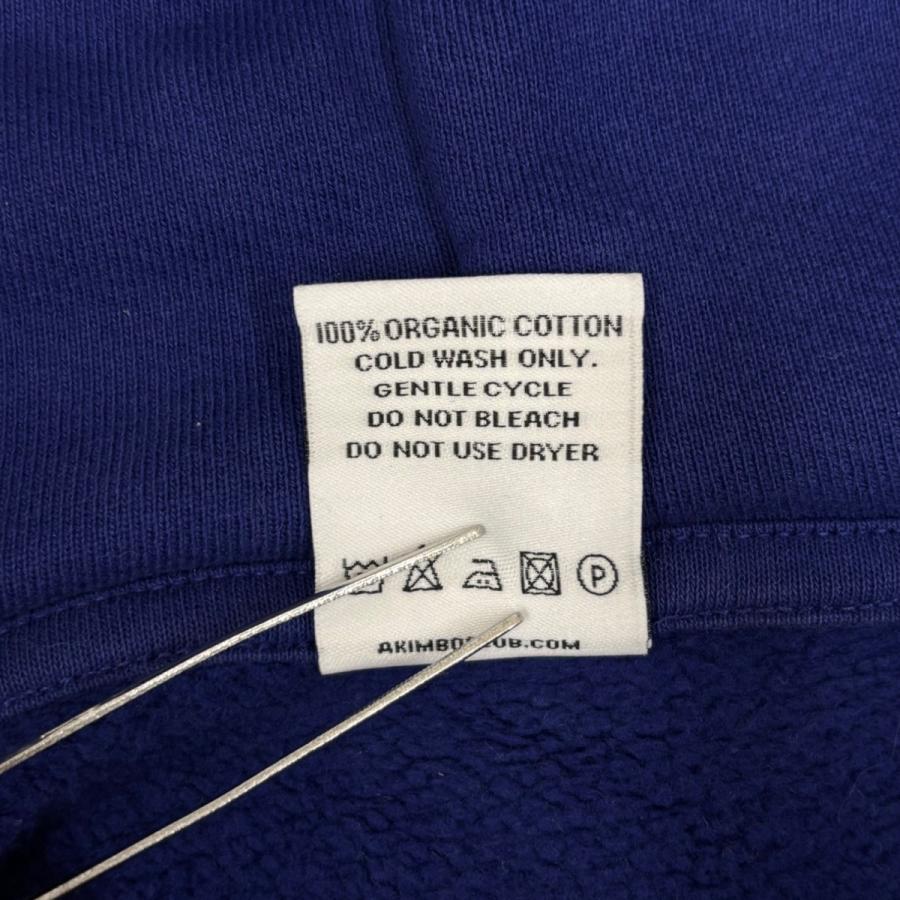 値下げ】AKIMBO CLUB LA NOODLE ZIP HOODIE パーカー ブルー サイズ：M
