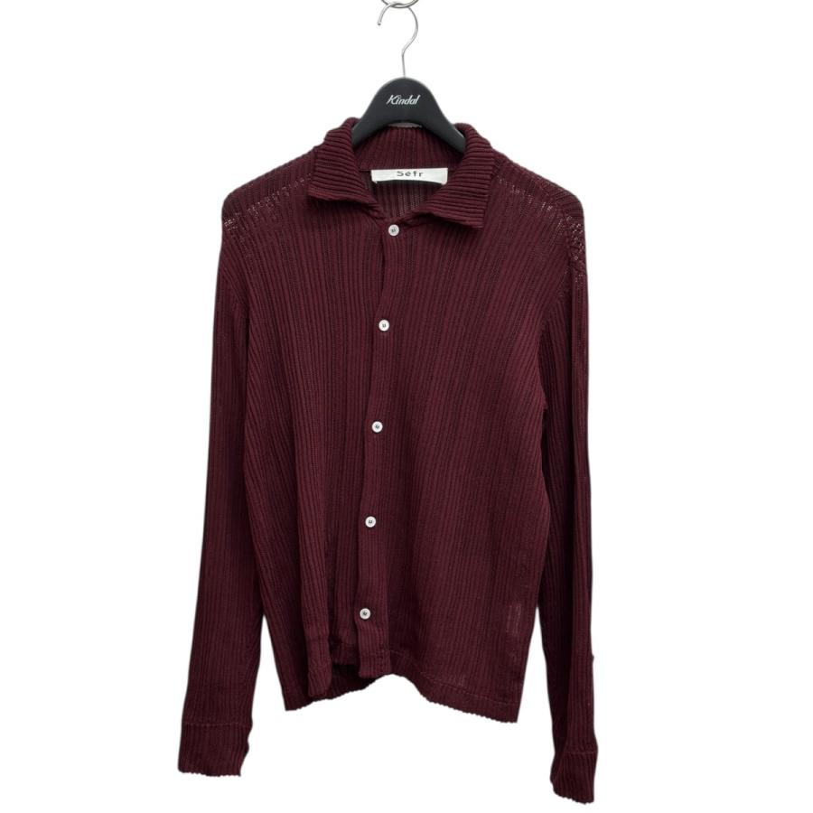 Sefr Knit leth セファ ニット 中古・古着通販】Sefr (セファ) AJANI ブレンドニット オーバーシャツ