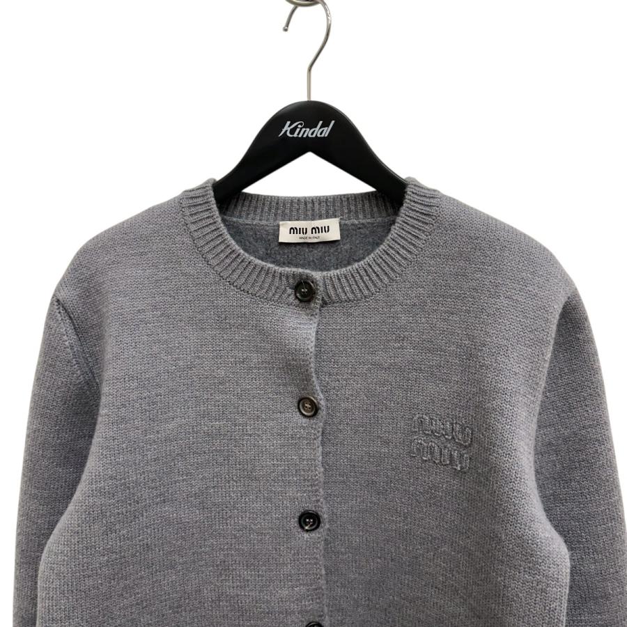miu miu（ミュウミュウ） ニットカーディガン MMF796 S232 13JS グレー