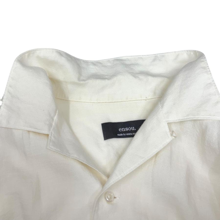 ensou. エンソウ ホワイト 長袖シャツ エンソウ ENSOU 長袖シャツ ホワイト サイズ：L : カインドオルYahoo