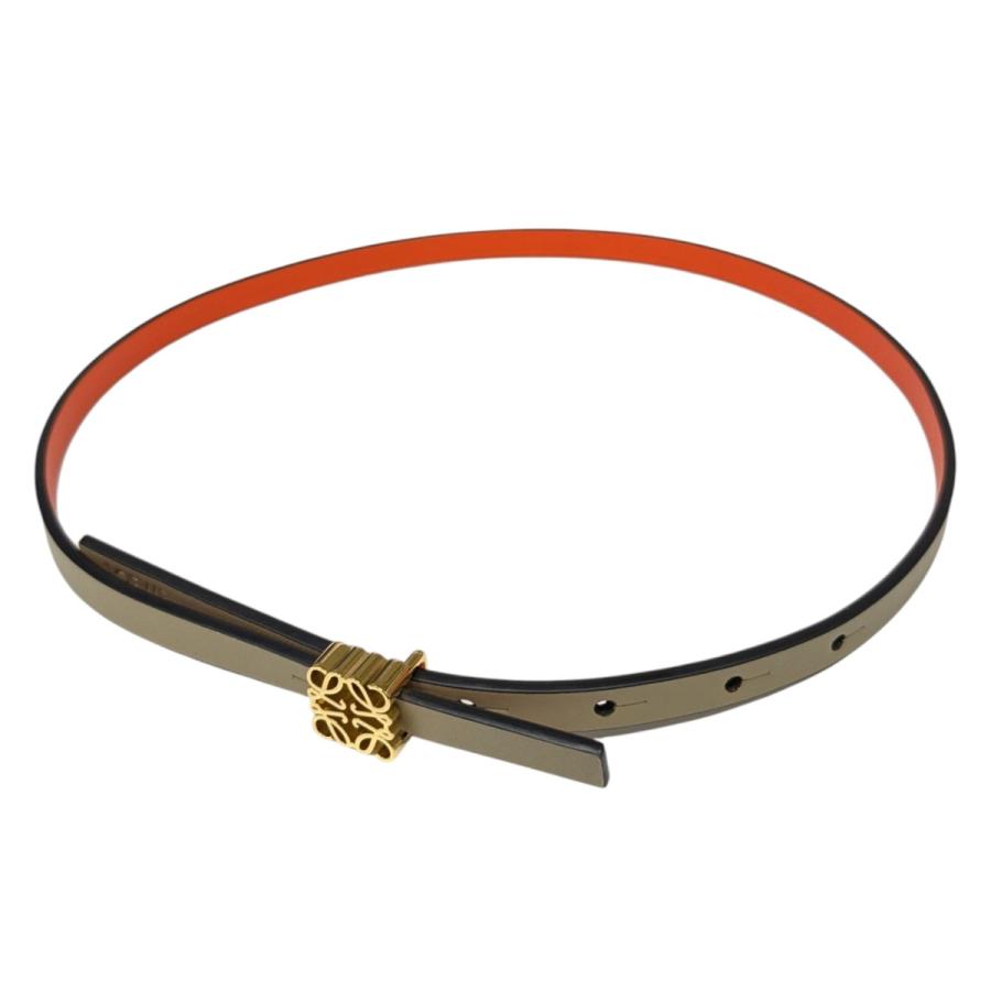 LOEWE（ロエベ） ベルト 182410 グレージュ×オレンジ サイズ：65/25