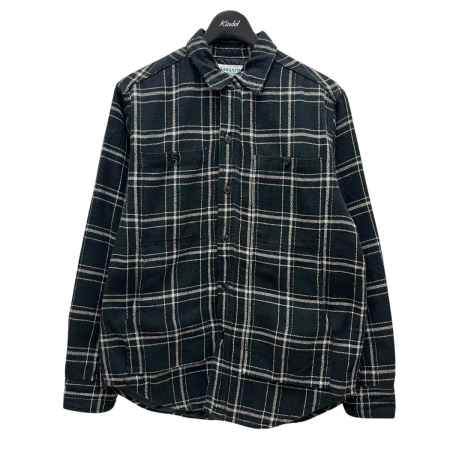 古着 日本製 ササフラス チンスト コットンチェックシャツ L オンブレ 古着 日本製 ササフラス チンスト コットンチェックシャツ L オンブレ