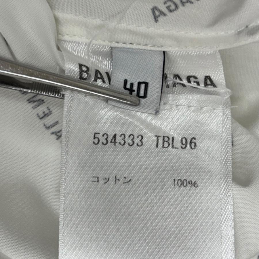 BALENCIAGA（バレンシアガ） 長袖シャツ 534333 ホワイト サイズ：40