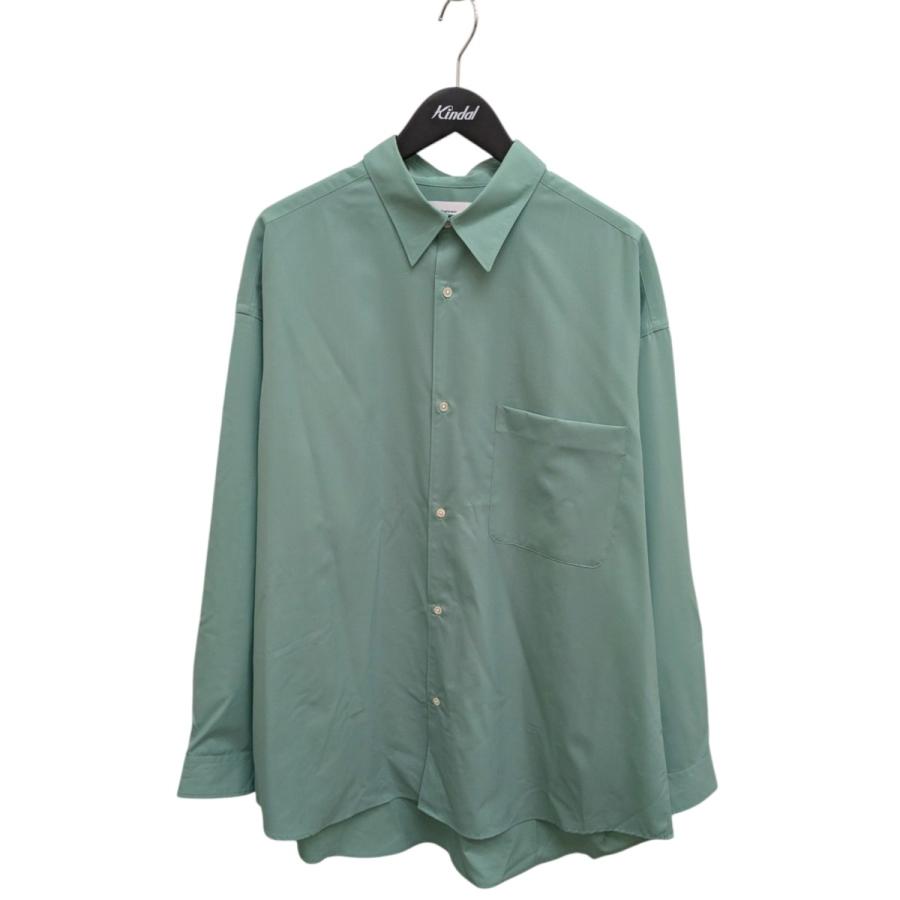 グラフペーパー Graphpaper 長袖シャツ GM221-50197 ミントグリーン