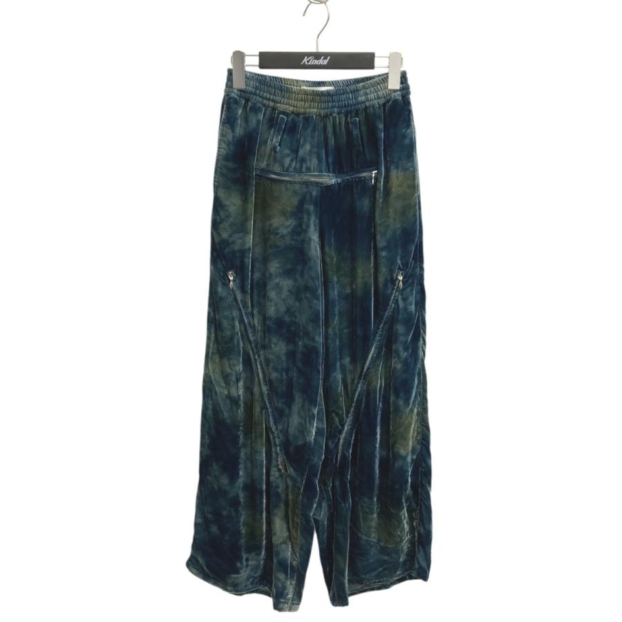 エムエーエスユー MASU VELVET ZIPPER EASY PANTS ベロアパンツ MFFW