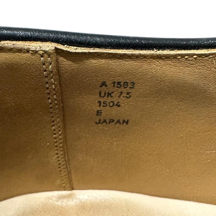 【値下げ】CALMANTHOLOGY レザーシューズ A1583 U．TIP ブラック サイズ：UK7.5(約25.5cm) (EC)の画像