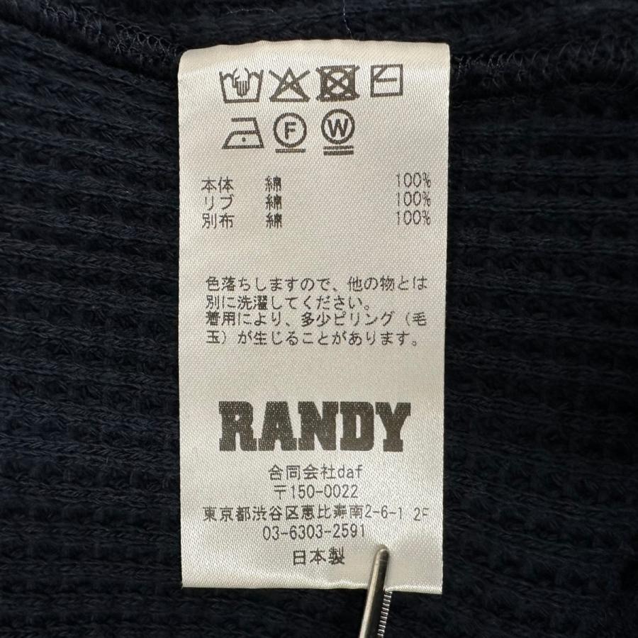 値下げ】Randy 長袖カットソー SS25-RCS06 ネイビー サイズ：3 (梅田 