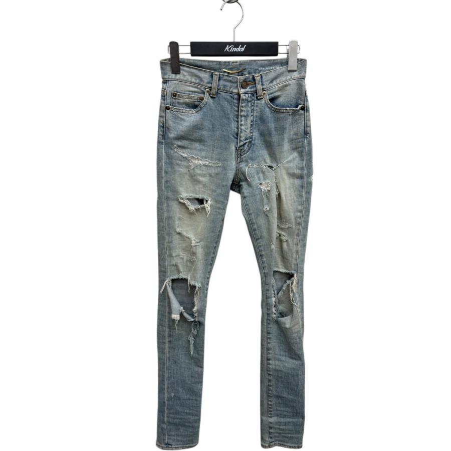 Saint Laurent Paris 16SS デストロイクラッシュ　デニム サンローランパリ Saint Laurent Paris デストロイクラッシュデニム