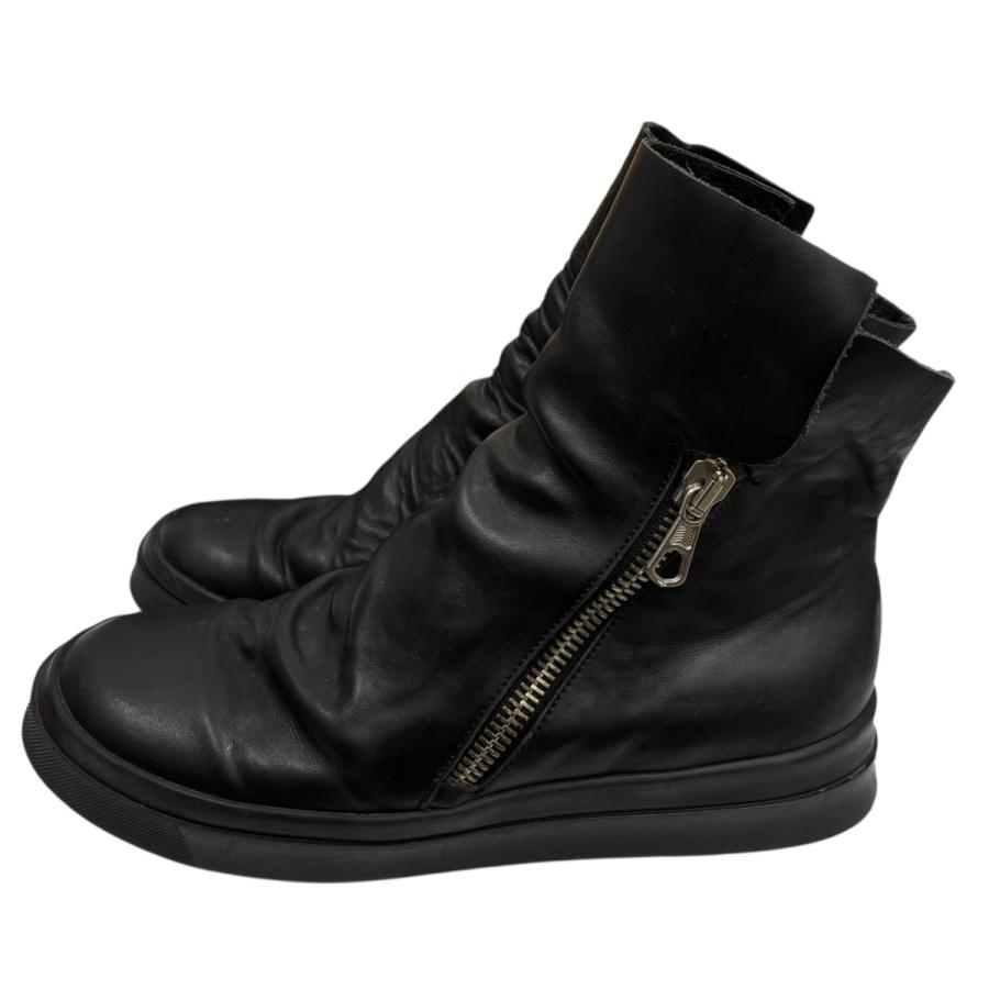 cinzia araia サイドジップブーツ ブラック レザー CINZIA ARAIA（チンツィア アライア） チンツィア アライア サイド