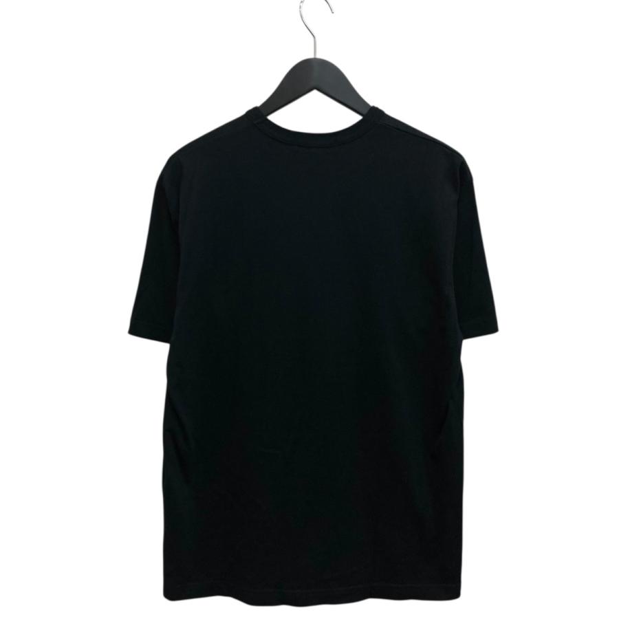 コムデギャルソンオム　半袖ポロシャツ　黒　 M 異素材切替　綿　洗える COMME des GARCONS HOMME コムデギャルソンオム 半袖カットソー HG