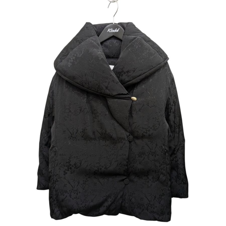 マメクロゴウチ mame kurogouchi Floral Jacquard Rounded Down Jacket