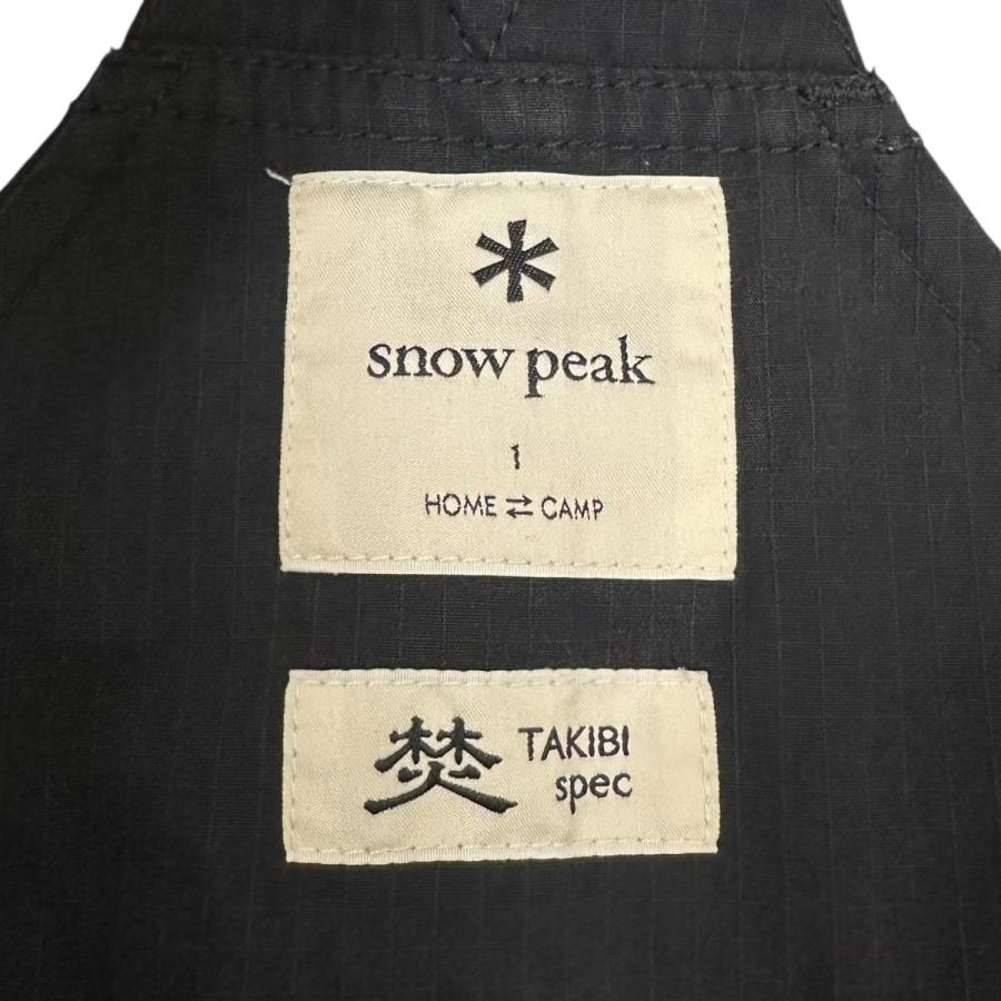 スノーピーク snow peak オーバーオール AL-24SU101 ダークグレー サイズ：1_7