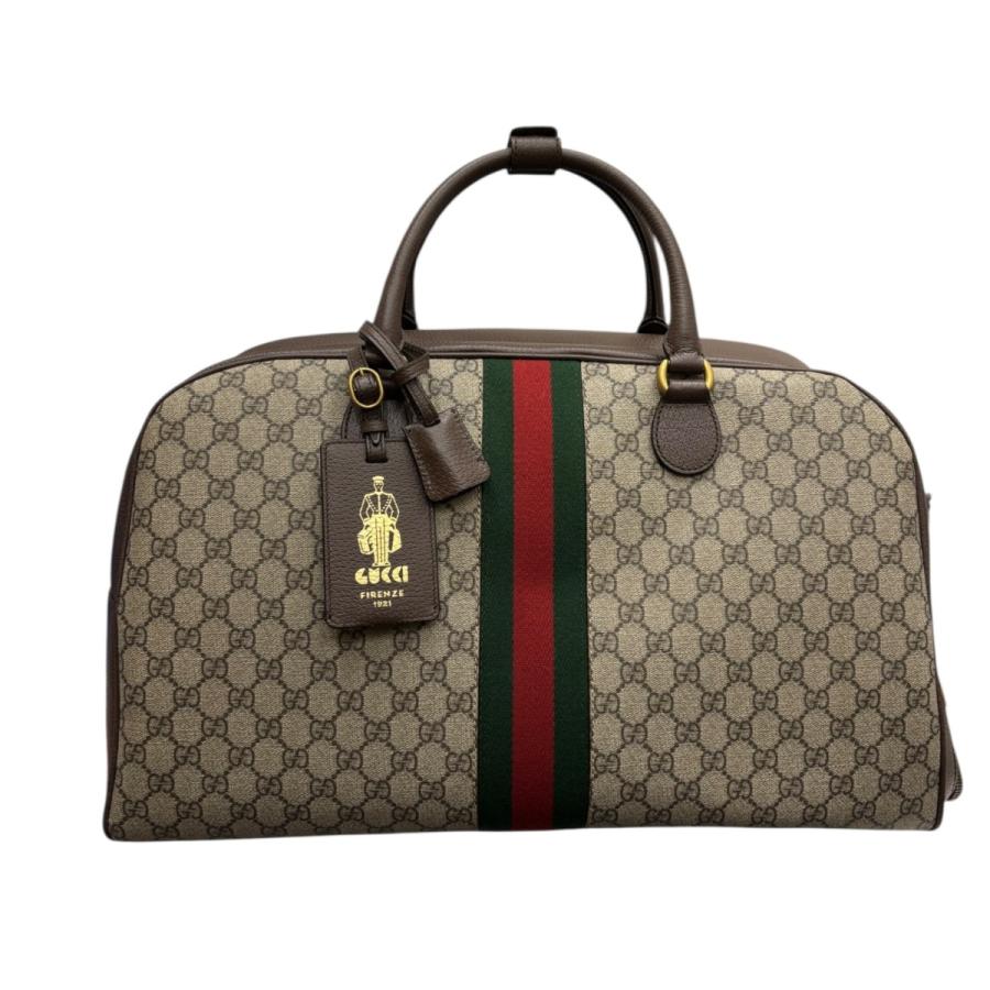 GUCCI（グッチ） ミディアム ダッフルバッグ GGパターン ボウラー