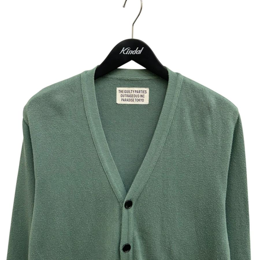 WACKO MARIA RECORDS CARDIGAN グリーンXL WACKO MARIA（ワコマリア） カーディガン グリーン サイズ：M