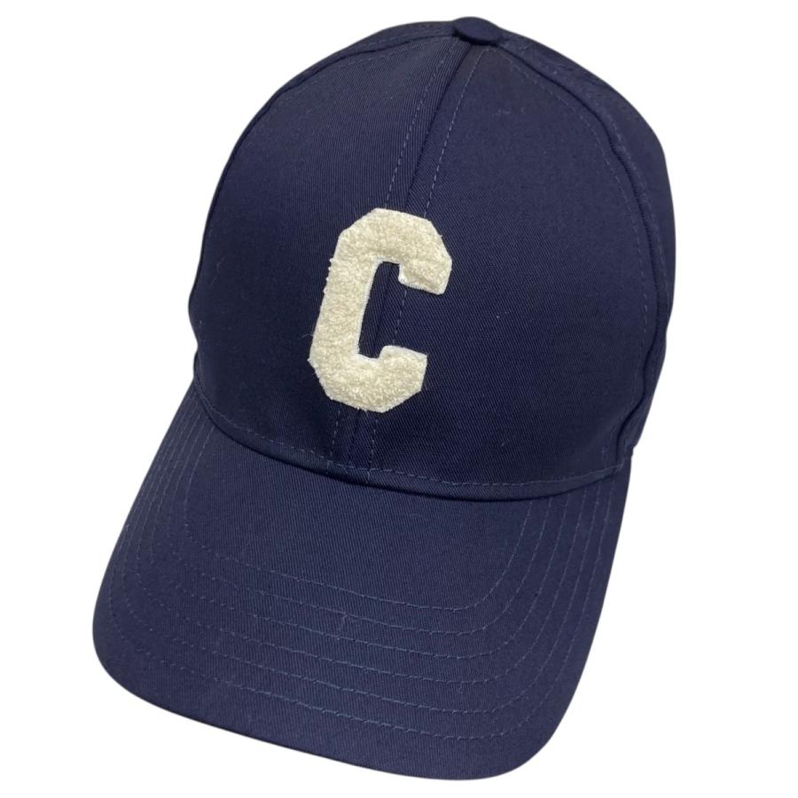 CELINE ベースボールキャップ Cロゴ ネイビー　M58 CELINE（セリーヌ） CELINE Cロゴ ベースボール キャップ ネイビー