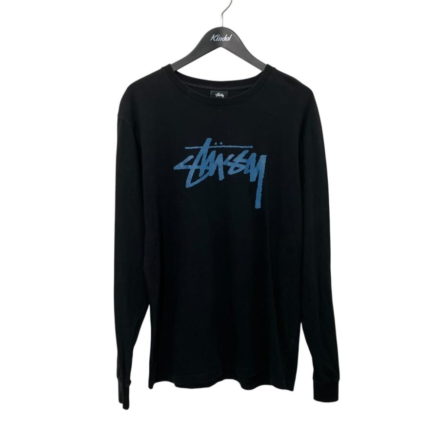 STUSSY（ステューシー） ロングスリーブTシャツ ブラック×ブルー