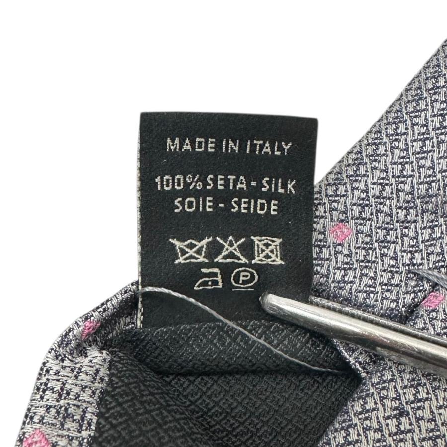 FENDI（フェンディ） ネクタイ グレー×ピンク : カインドオルYahoo!店