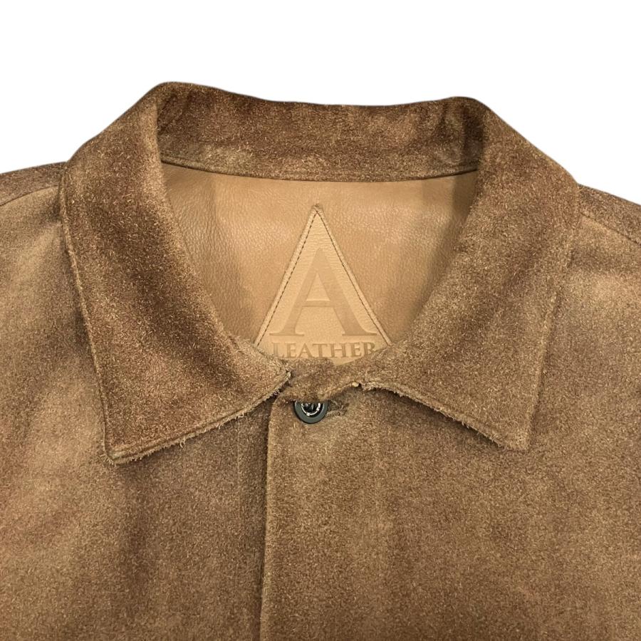 【値下げ】A LEATHER スエードトラッカージャケット AUJ2407 ブラウン サイズ：56(L) (梅田クロス茶屋町店)の画像