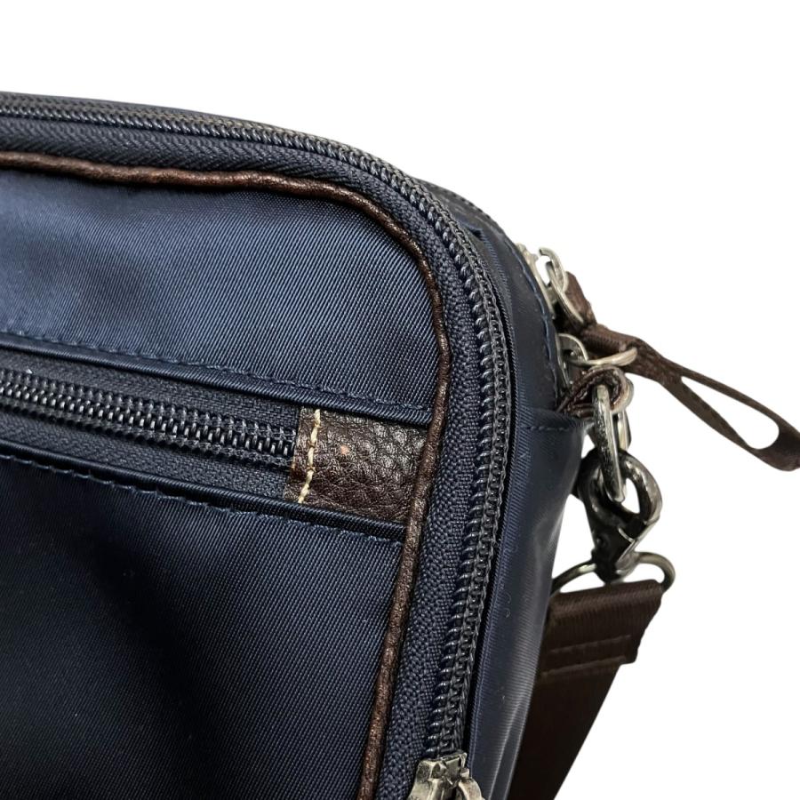 PORTER ショルダーバッグ 3120 C ネイビー×ブラウン (EC