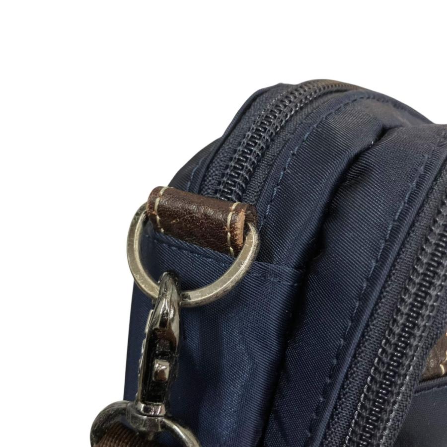 PORTER ショルダーバッグ 3120 C ネイビー×ブラウン (EC