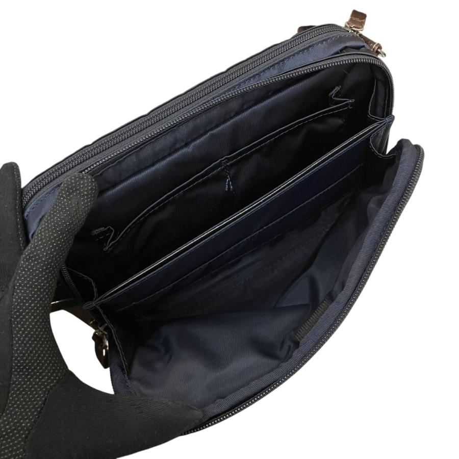 PORTER ショルダーバッグ 3120 C ネイビー×ブラウン (EC