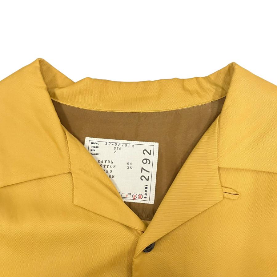 ウェア・シャツ 22ss sacai Cotton Twill Bowling Shirt ボウリング sacai Cotton Twill Bowling Shirt サカイ