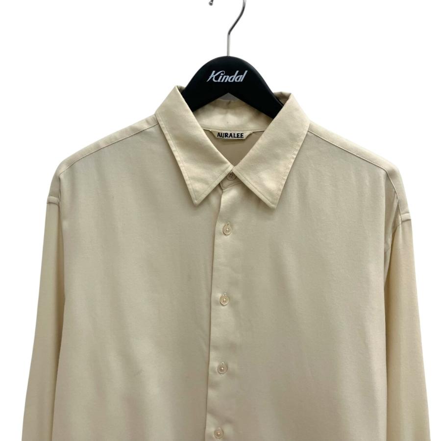 【AURALEE】WOOL LINEN TWILL SHIRT/長袖シャツ AURALEE（オーラリー） AURALEE SUPER LIGHT WOOL SHIRT 長袖シャツ