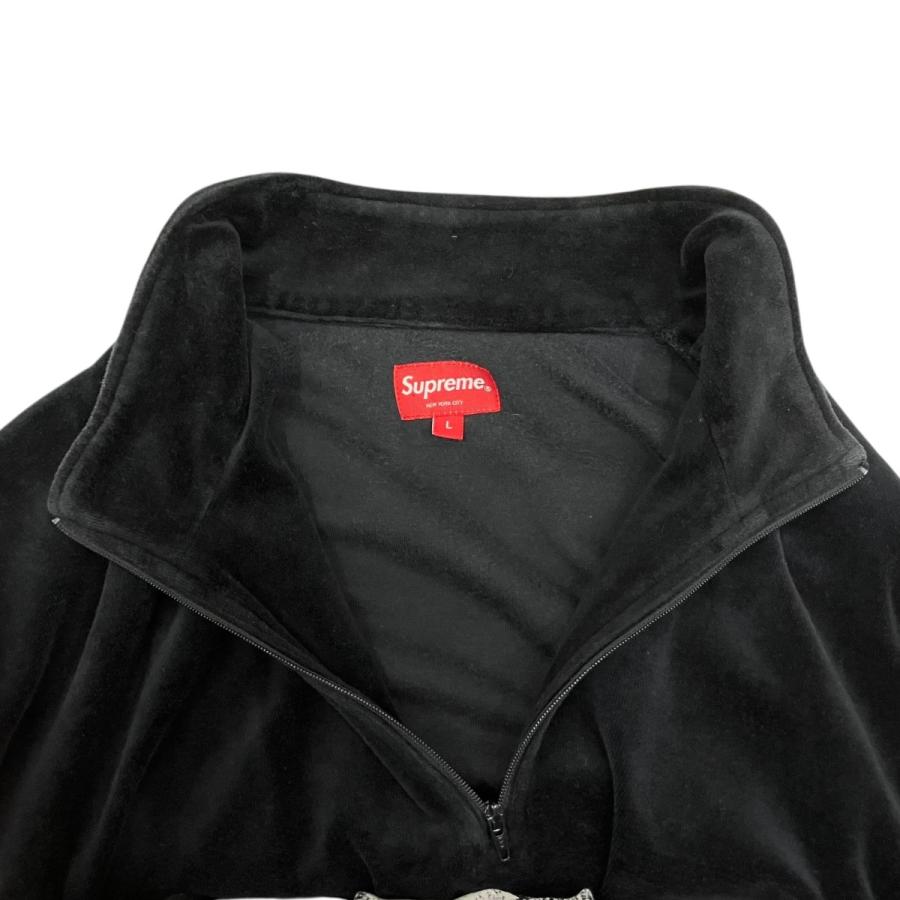 値下げ‼️ シュプリーム supreme  スウェット ハーフジップ Supreme（シュプリーム） ハーフジップスウェット ブラック×レッド