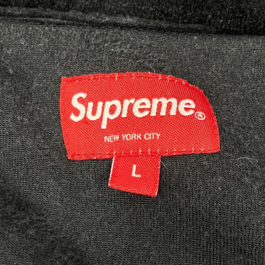 Supreme（シュプリーム） ハーフジップスウェット ブラック×レッド